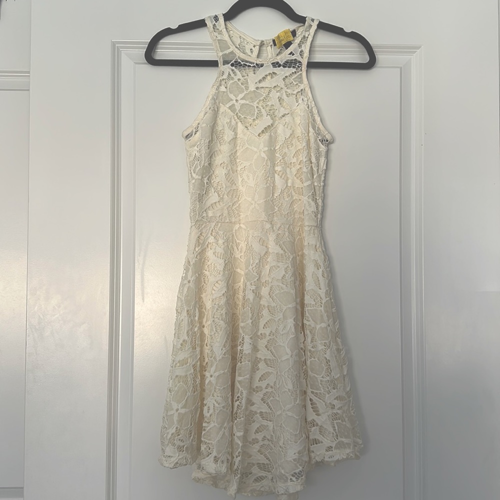 White lace Material Girl dress